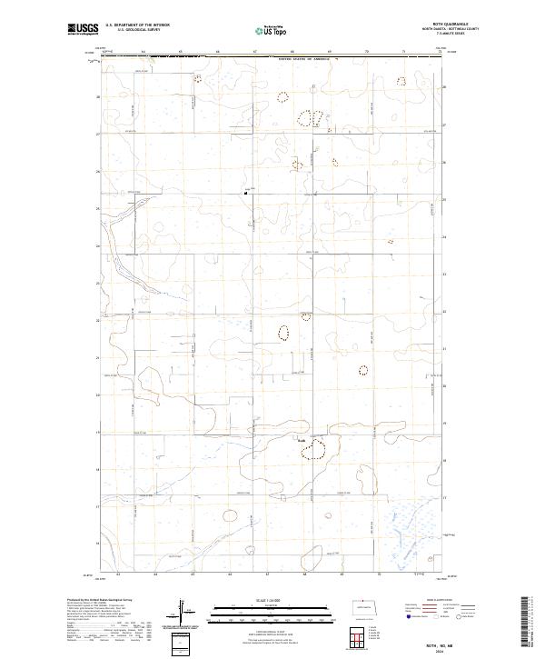 US Topo 7.5-minute map for Roth NDMB