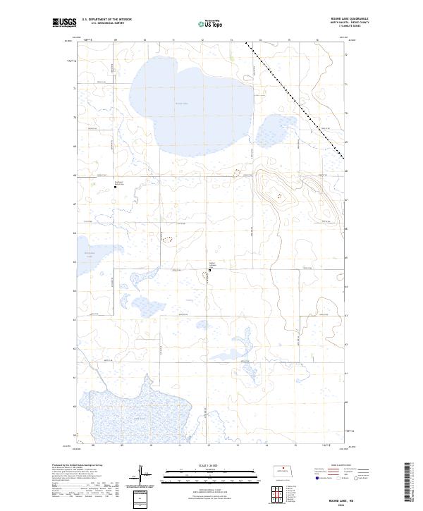 US Topo 7.5-minute map for Round Lake ND