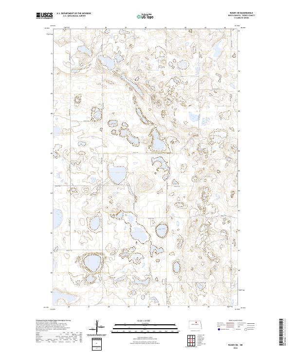 US Topo 7.5-minute map for Rugby NE ND