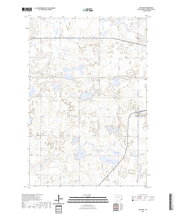US Topo 7.5-minute map for Rutland ND