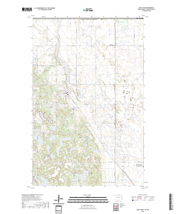 US Topo 7.5-minute map for Saint John NDMB