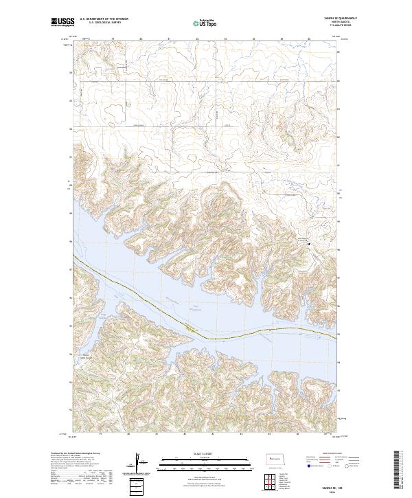 US Topo 7.5-minute map for Sanish SE ND