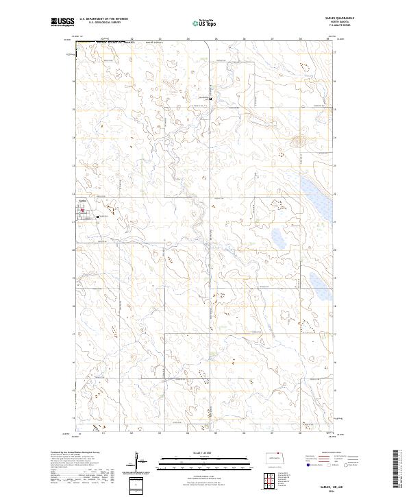US Topo 7.5-minute map for Sarles NDMB