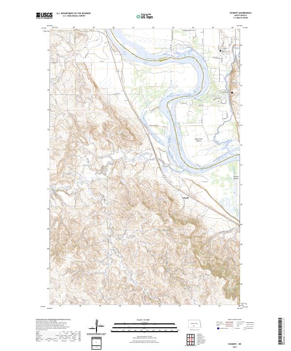 US Topo 7.5-minute map for Schmidt ND