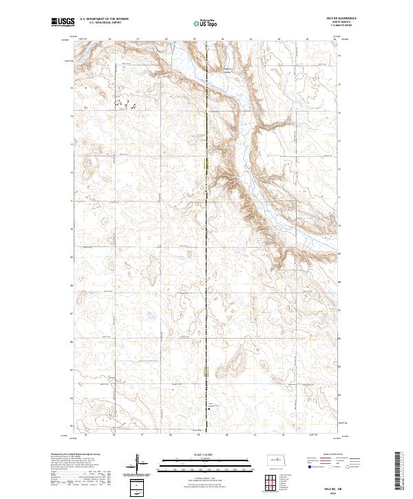 US Topo 7.5-minute map for Selz NE ND