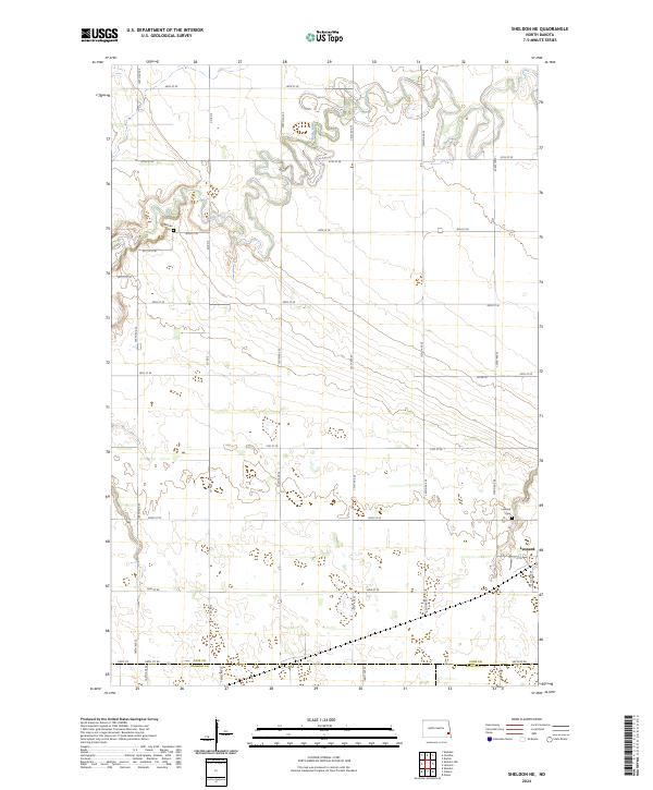 US Topo 7.5-minute map for Sheldon NE ND