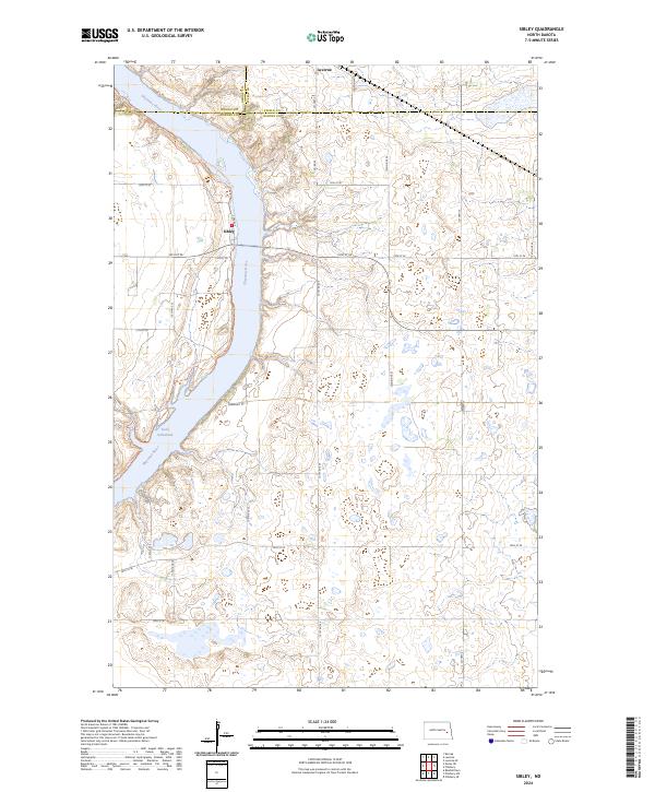 US Topo 7.5-minute map for Sibley ND