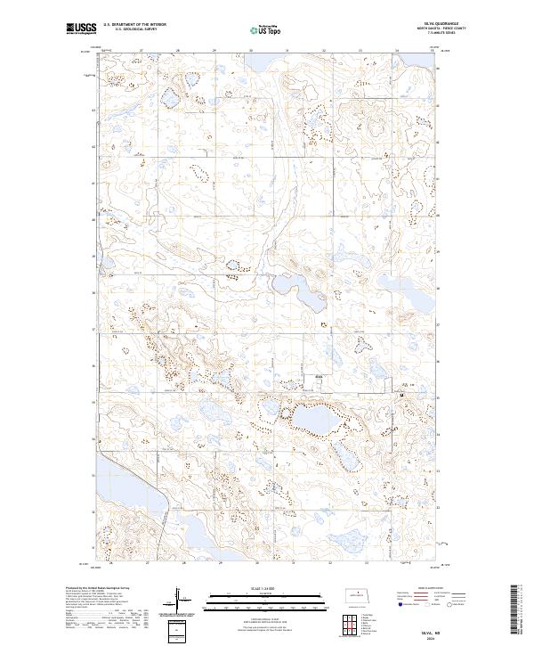 US Topo 7.5-minute map for Silva ND