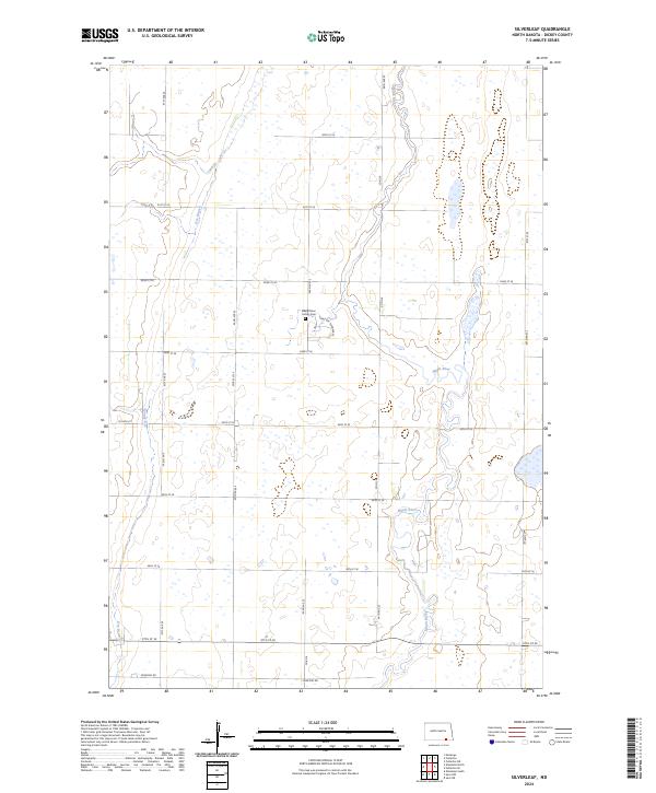 US Topo 7.5-minute map for Silverleaf ND