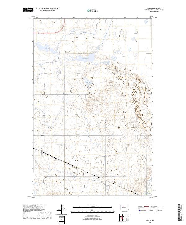 US Topo 7.5-minute map for Simcoe ND