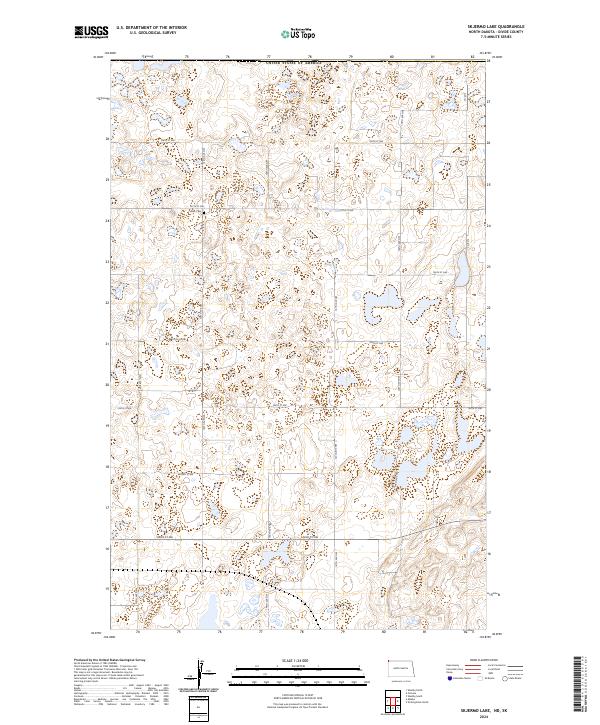 US Topo 7.5-minute map for Skjermo Lake NDSK