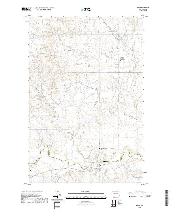 US Topo 7.5-minute map for Solen ND
