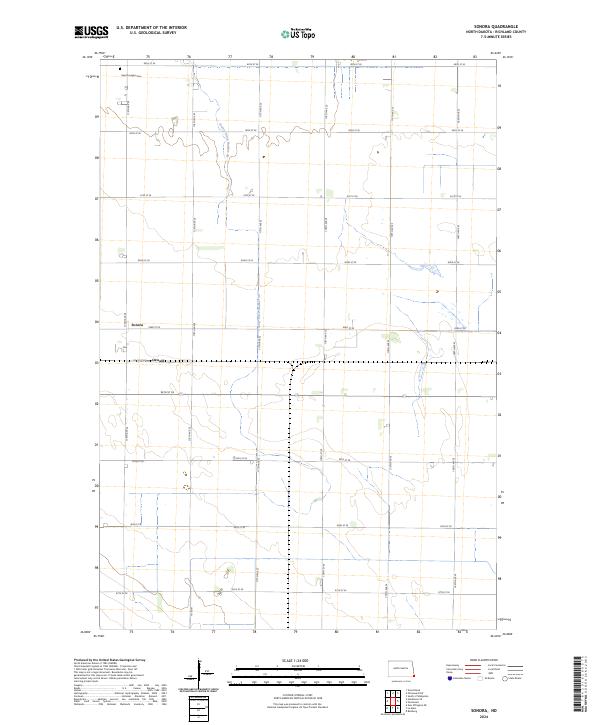 US Topo 7.5-minute map for Sonora ND