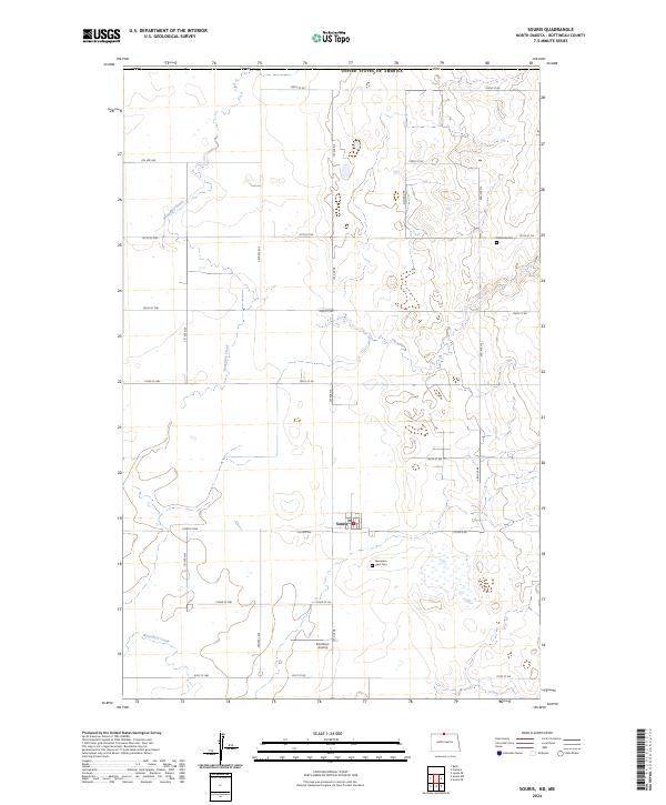US Topo 7.5-minute map for Souris NDMB