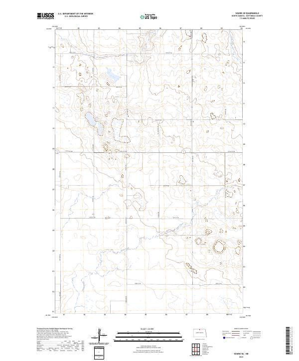 US Topo 7.5-minute map for Souris SE ND