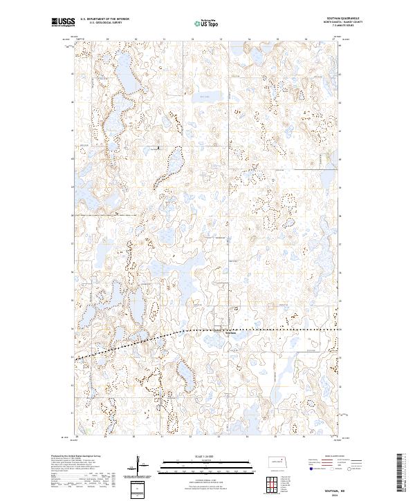 US Topo 7.5-minute map for Southam ND