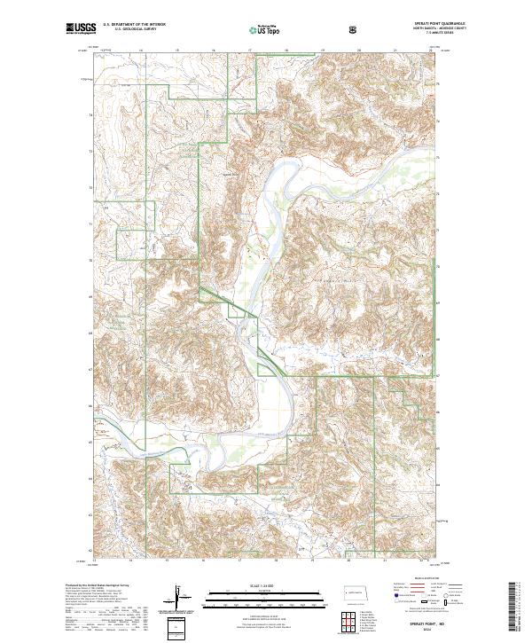 US Topo 7.5-minute map for Sperati Point ND