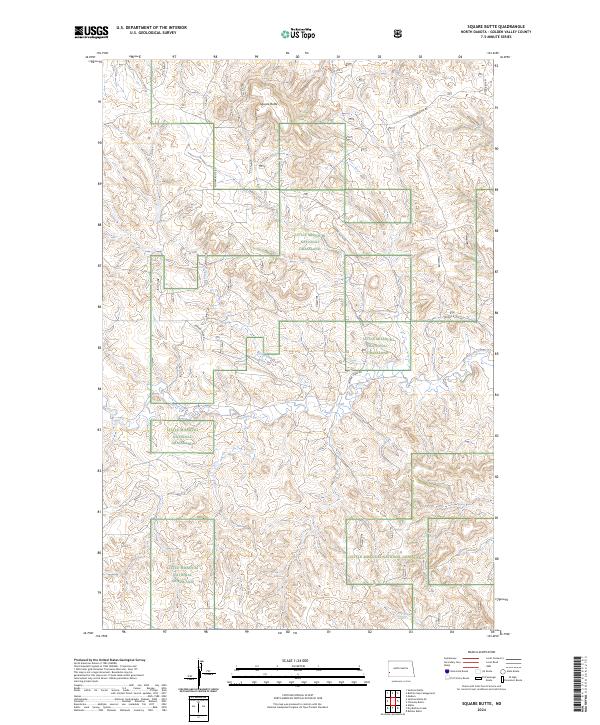 US Topo 7.5-minute map for Square Butte ND