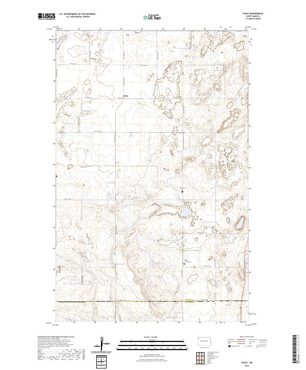 US Topo 7.5-minute map for Stady ND