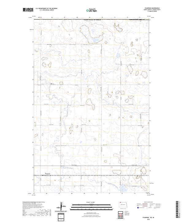 US Topo 7.5-minute map for Stampede NDSK