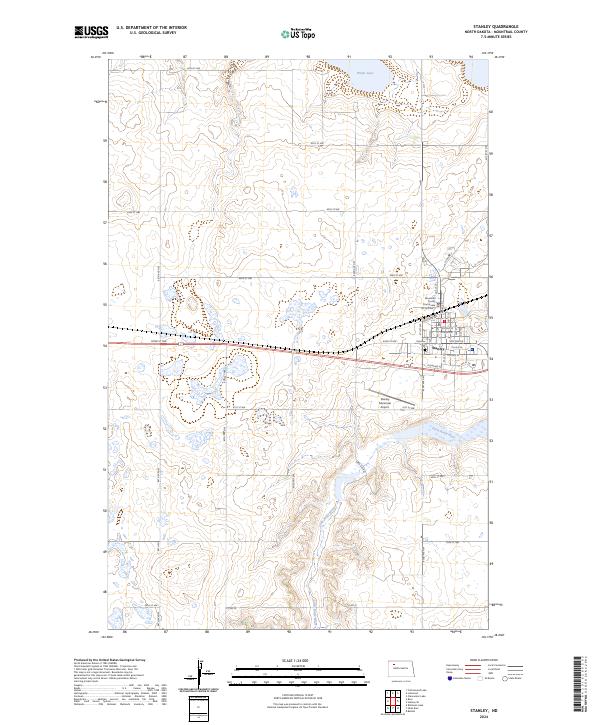 US Topo 7.5-minute map for Stanley ND