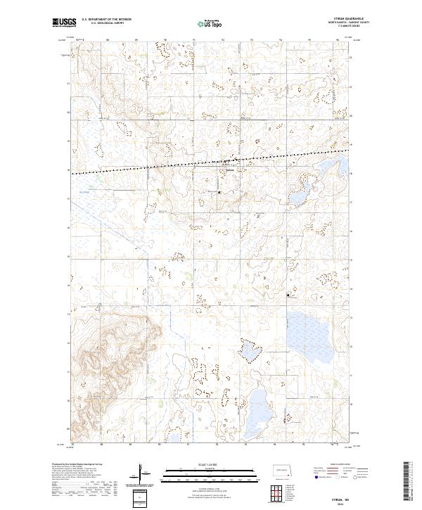US Topo 7.5-minute map for Stirum ND