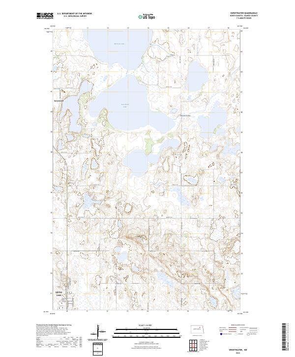 US Topo 7.5-minute map for Sweetwater ND