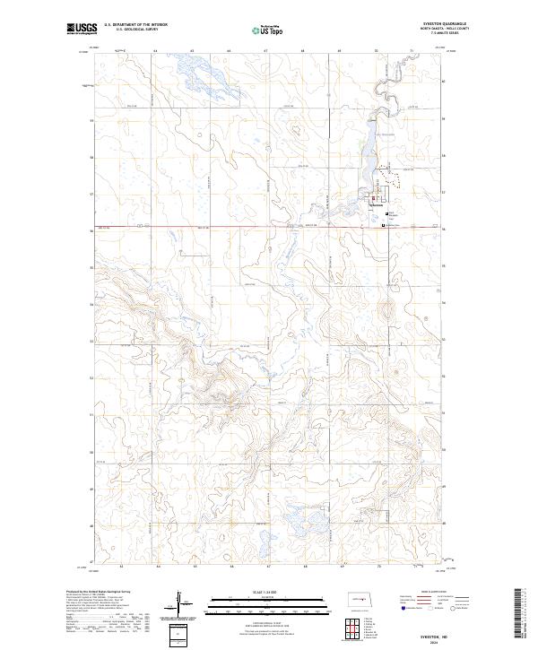US Topo 7.5-minute map for Sykeston ND