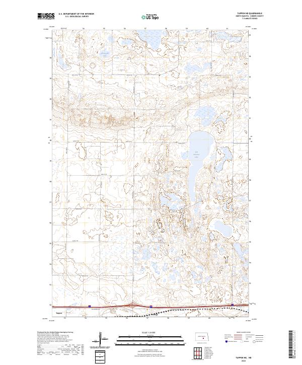 US Topo 7.5-minute map for Tappen NE ND