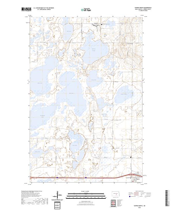 US Topo 7.5-minute map for Tappen North ND