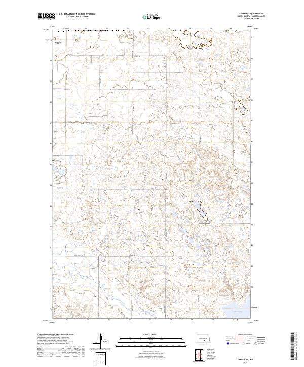 US Topo 7.5-minute map for Tappen SE ND