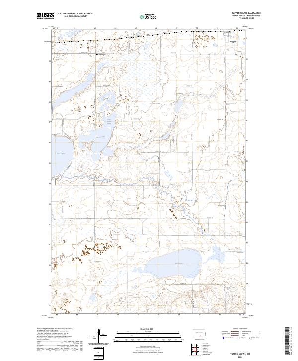 US Topo 7.5-minute map for Tappen South ND