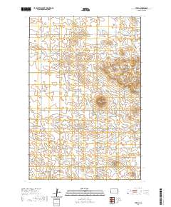 USGS US Topo 7.5-minute map for Thelan ND 2020