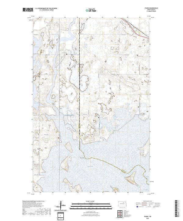 US Topo 7.5-minute map for Tilden ND