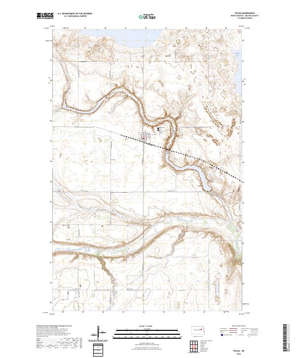 US Topo 7.5-minute map for Tolna ND