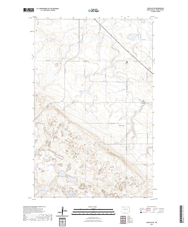 US Topo 7.5-minute map for Vanville NE ND