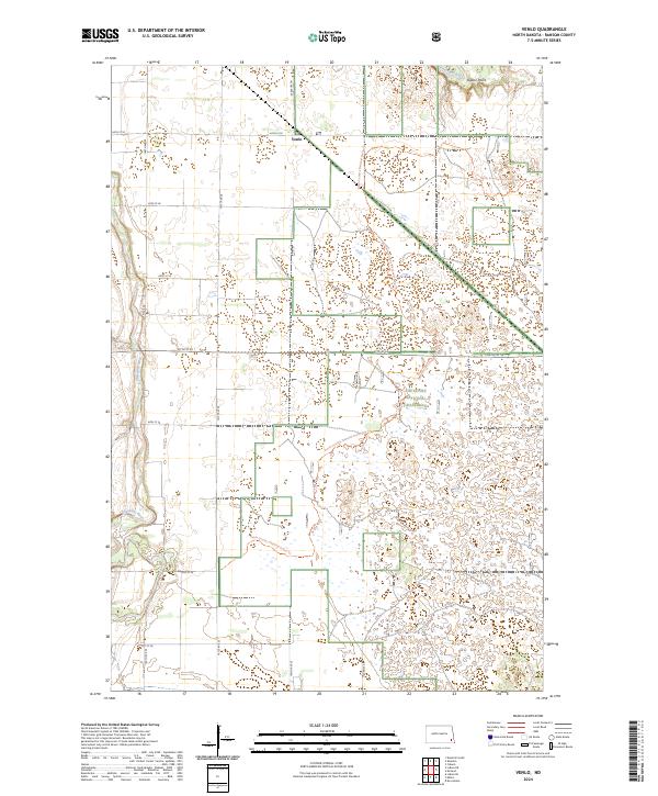 US Topo 7.5-minute map for Venlo ND