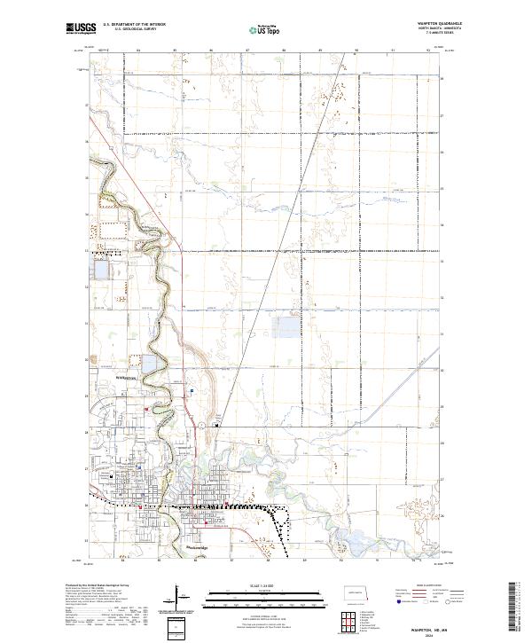 US Topo 7.5-minute map for Wahpeton NDMN