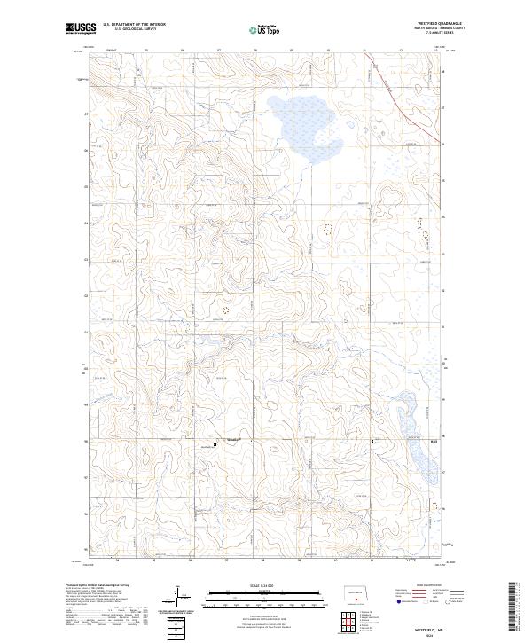 US Topo 7.5-minute map for Westfield ND