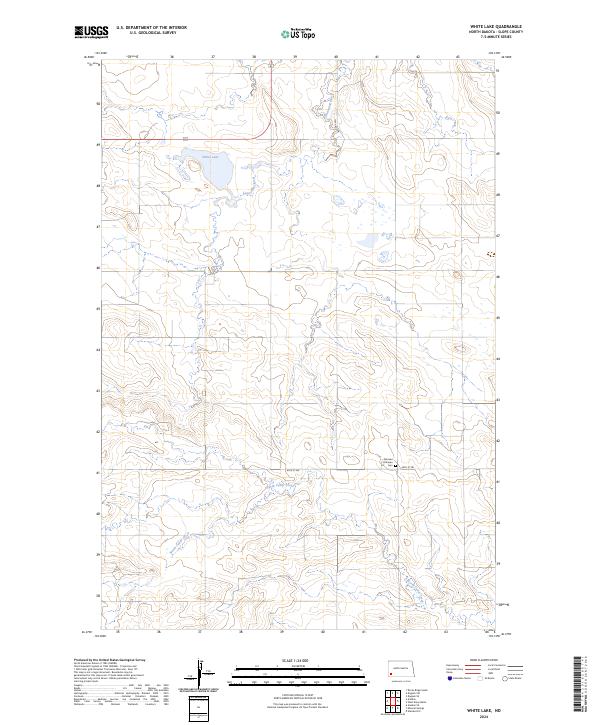US Topo 7.5-minute map for White Lake ND