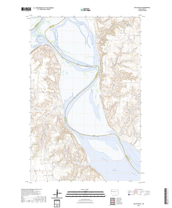 US Topo 7.5-minute map for Williston SE ND
