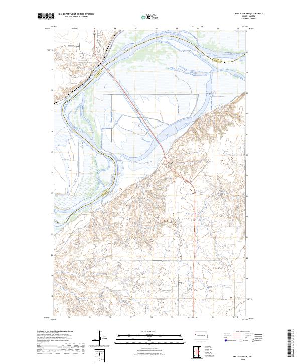US Topo 7.5-minute map for Williston SW ND