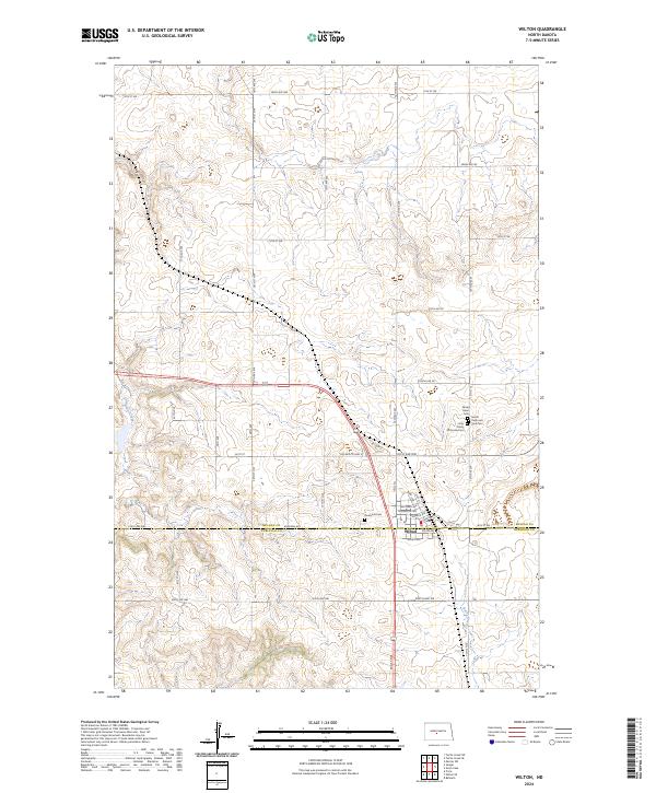 US Topo 7.5-minute map for Wilton ND