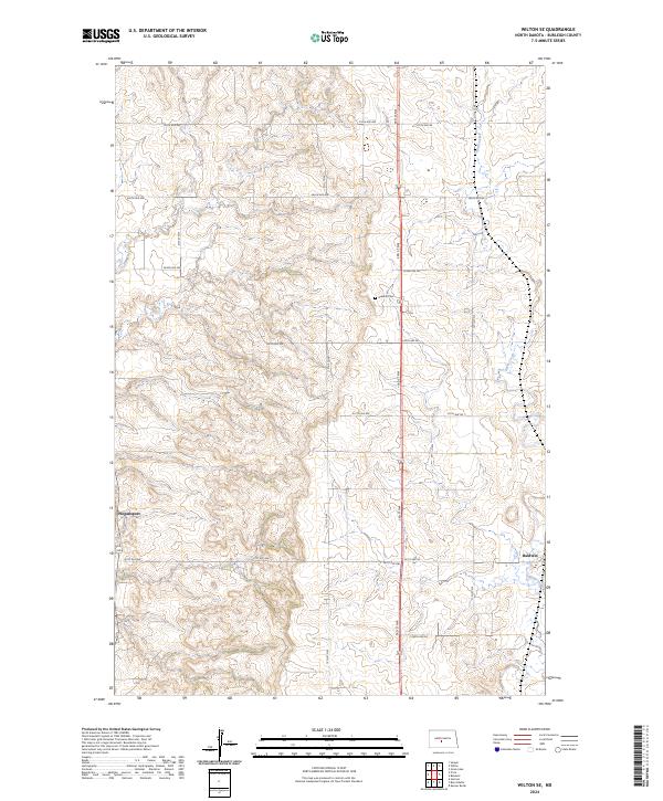 US Topo 7.5-minute map for Wilton SE ND