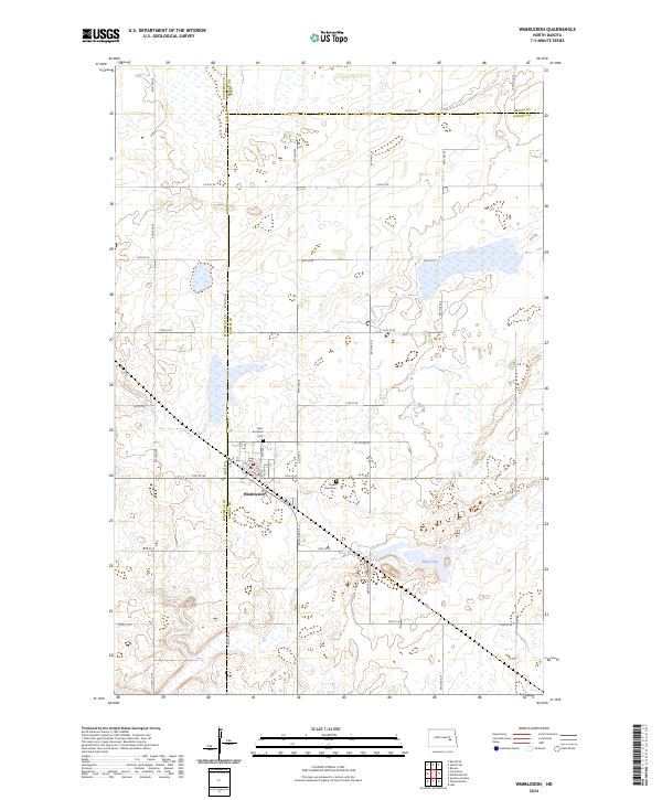 US Topo 7.5-minute map for Wimbledon ND