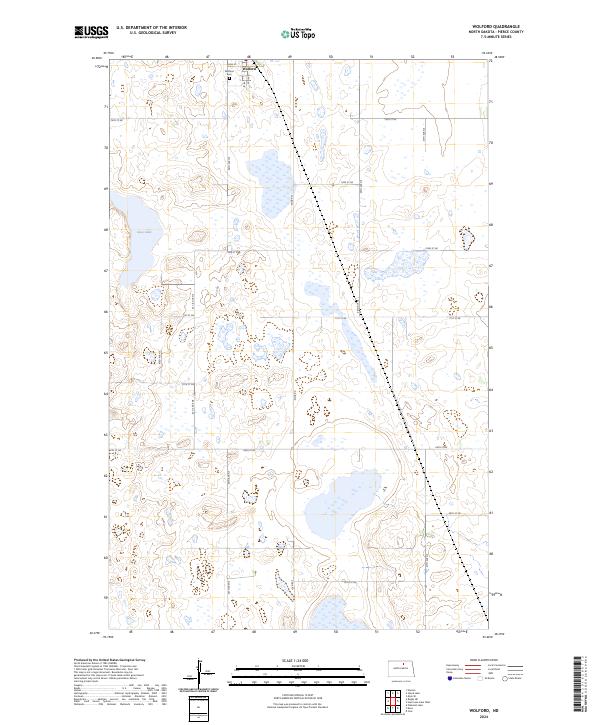 US Topo 7.5-minute map for Wolford ND