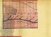 Cram's Railroad and Township Map of Nebraska, 1879