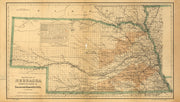 Map of the State of Nebraska Showing the Lands of Burlington and Missouri River RR Co's