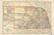 Map of the State of Nebraska, 1902