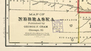 Map of the State of Nebraska, 1902